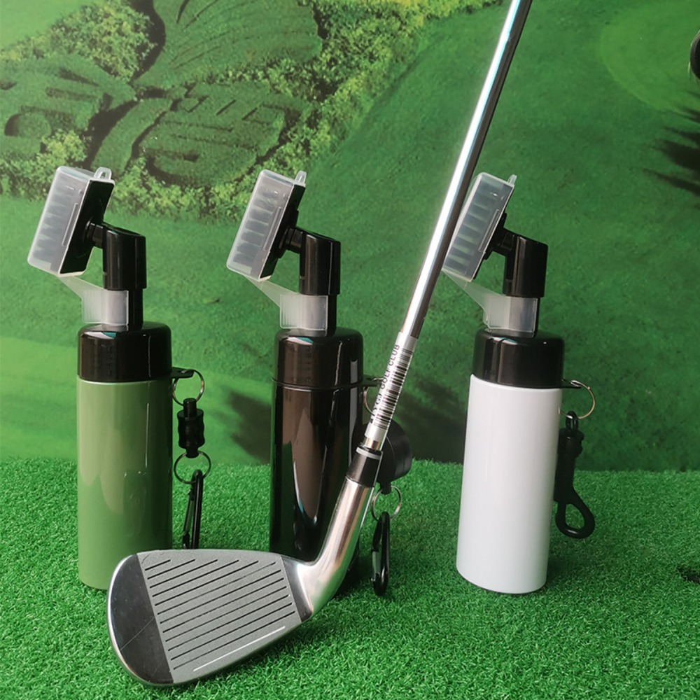 Golf Equipment Junior - แปรงทำความสะอาดไม้กอล์ฟมืออาชีพพร้อมอุปกรณ์ทำความสะอาดกล้องสเปรย์กันรั่วสำหรับทำความสะอาดกอล์ฟ