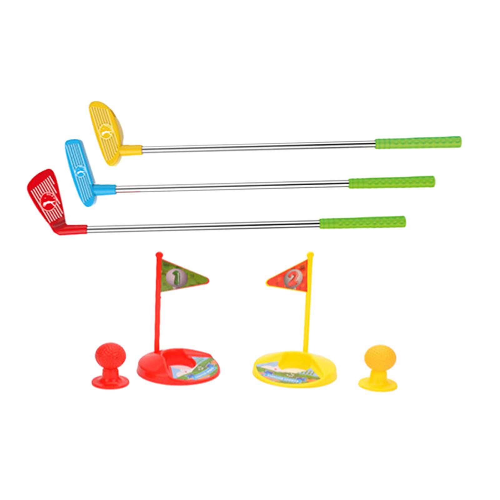 Golf Equipment Junior - ชุดกอล์ฟจูเนียร์ ของเล่นเกมบอล อุปกรณ์ฝึกซ้อมมินิกอล์ฟสำหรับสวนเด็กและการมีปฏิสัมพันธ์ในครอบครัว