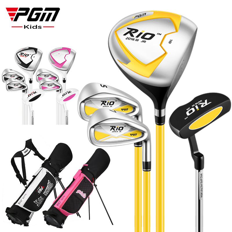 Golf Equipment Junior - ชุดไม้กอล์ฟเด็ก PGM รุ่นจูเนียร์ สำหรับเด็กผู้ชายและเด็กผู้หญิง พร้อมถุงใส่ไม้กอล์ฟ รุ่น
