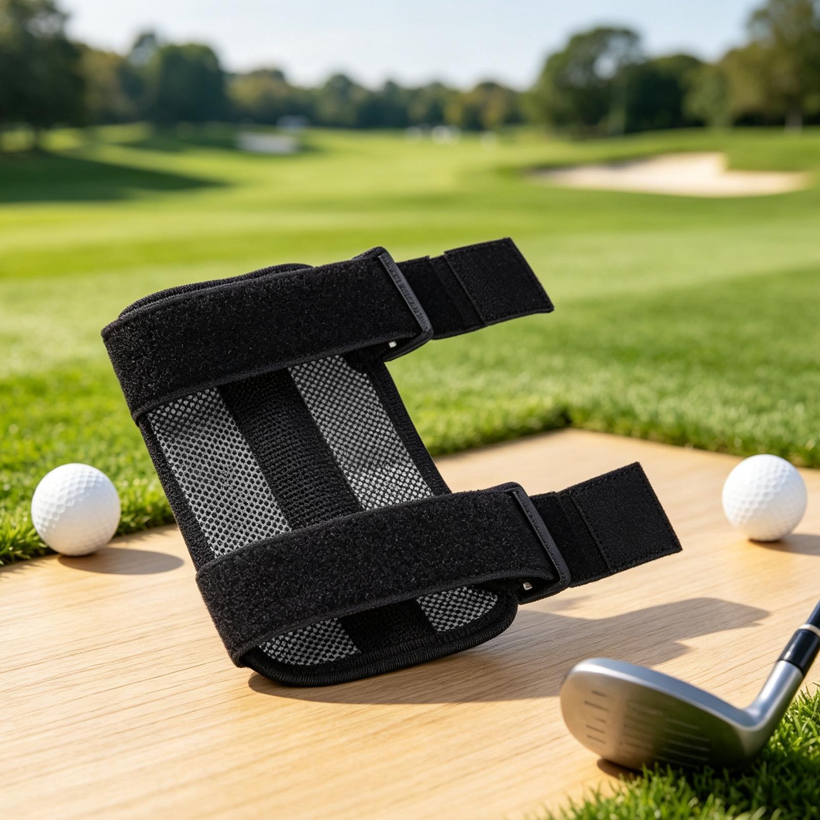 Golf Equipment For Beginners - อุปกรณ์ฝึกซ้อมข้อศอกสำหรับกอล์ฟ ระบายอากาศได้ดี อุปกรณ์ฝึกซ้อมสำหรับนักกอล์ฟ สายรัดแก้ไขวงสวิงสำหรับผู้เริ่มต้น นักกอล์ฟสมัครเล่น และสามี