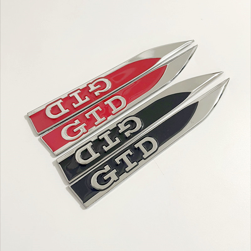 Golf Equipment Used - 1 คู่ 3D โลหะรถ Fender Badge