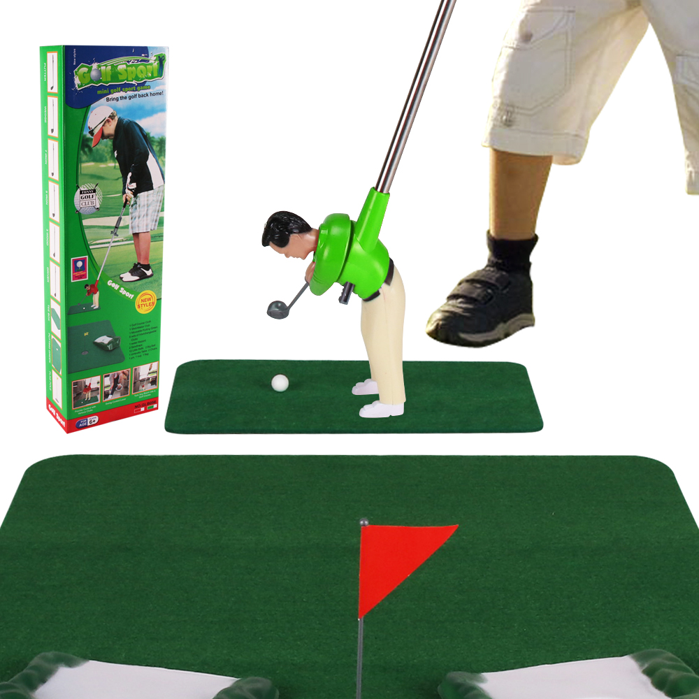 Golf Equipment Junior - ชุดตุ๊กตามินิกอล์ฟคลับสำหรับเด็ก, ของเล่นแบบพกพาทั้งในและนอกอาคารเกมสำหรับงานเลี้ยงแบบโต้ตอบของขวัญวันเกิด