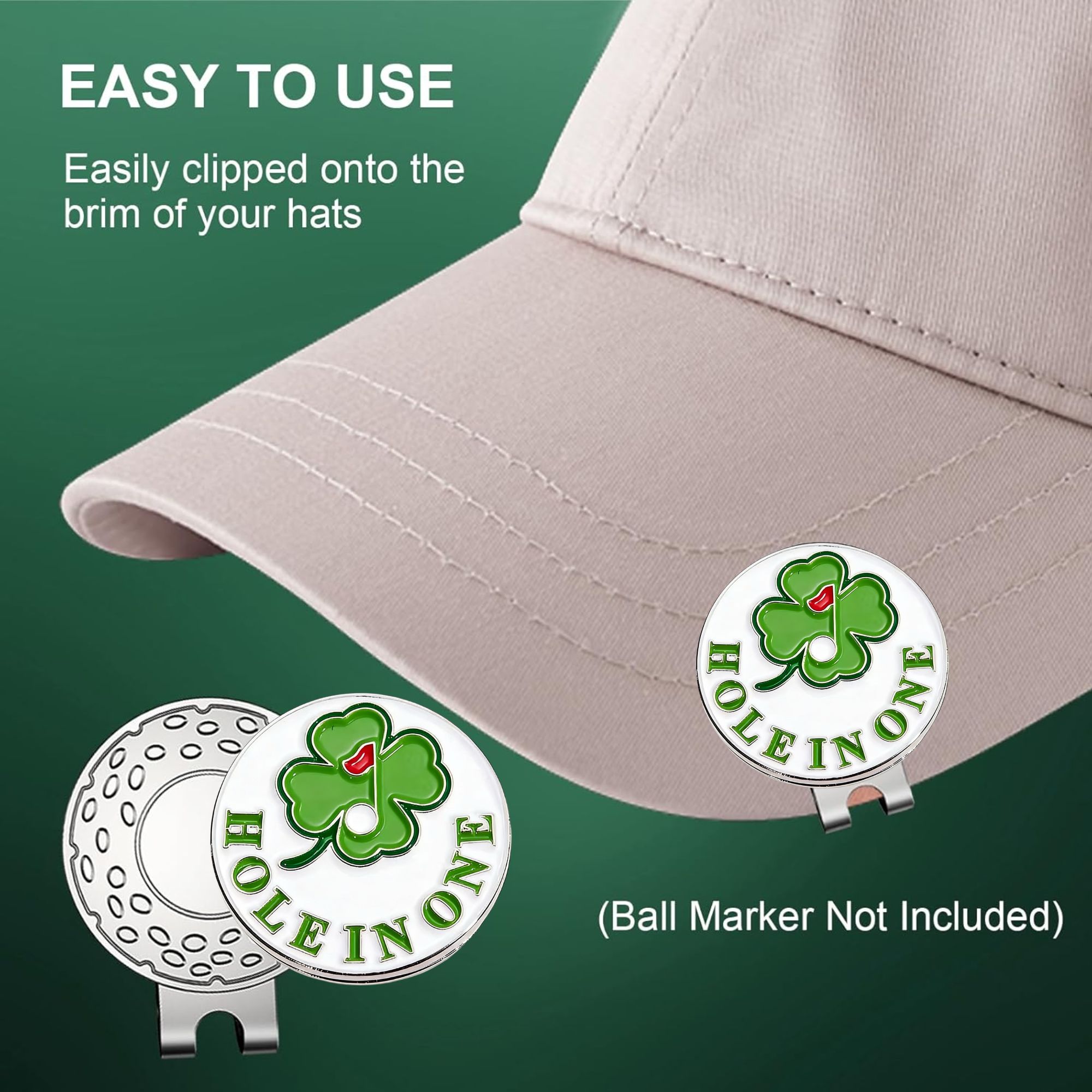 คลิปหนีบหมวกกอล์ฟ 4 ชิ้น - โลห - Ball Marker Set บทวิจารณ์และราคา